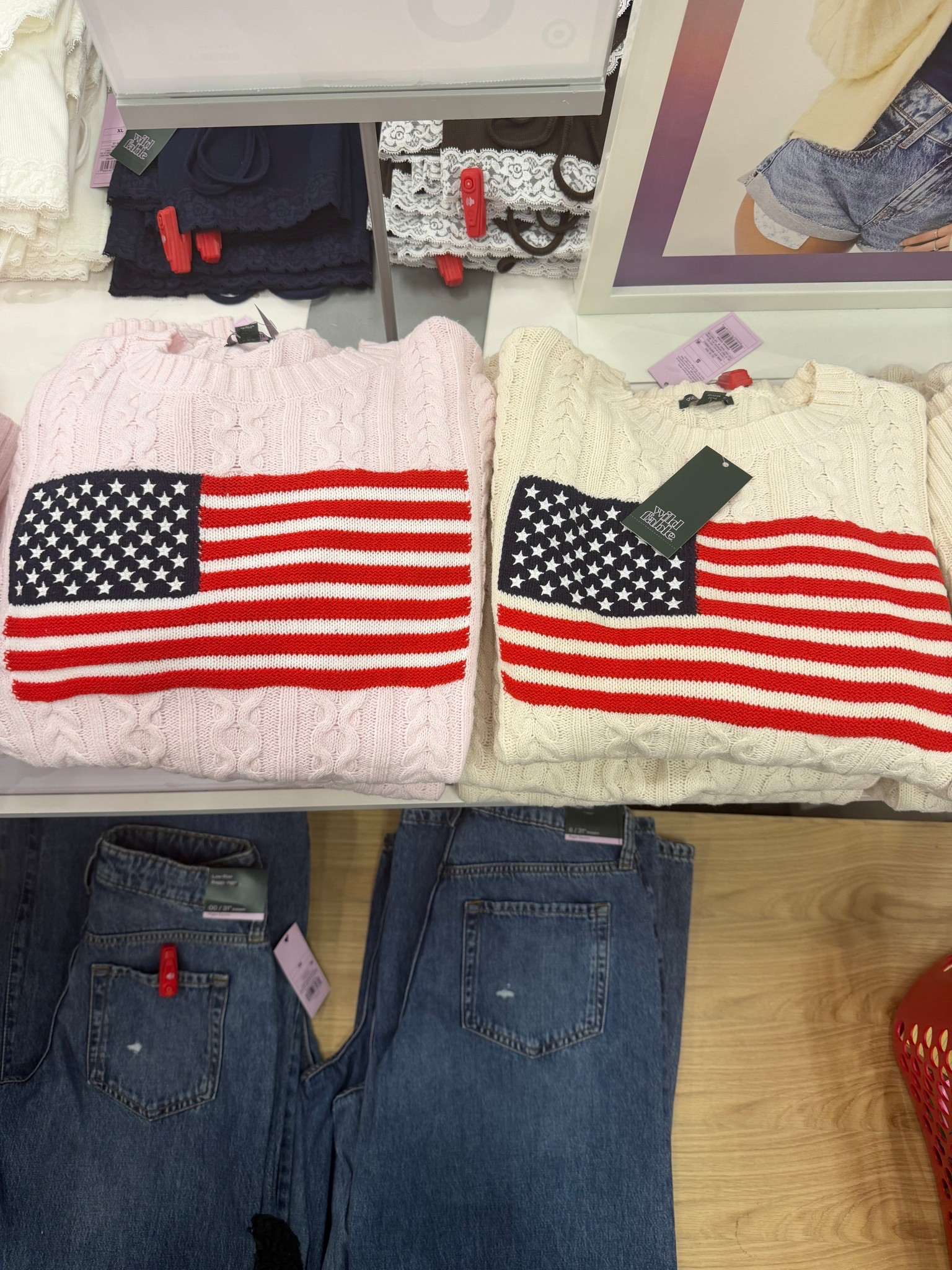 Check out these women’s American flag crewneck sweaters! Perfect to wear during Memorial weekend! 

 Memorial Day outfit, 4th of July outfit , patriotic outfit, Target style, Target outfit, Target finds 

@Target 

#LTKSeasonal #LTKootd
