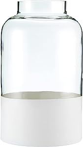 47th & Main Glass Decorative Bottle Vase, 9" Tall, Matte White Base | Amazon (US)
