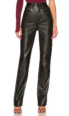 AFRM Heston Vegan Leather Pant in Black from Revolve.com | Revolve Clothing (Global)