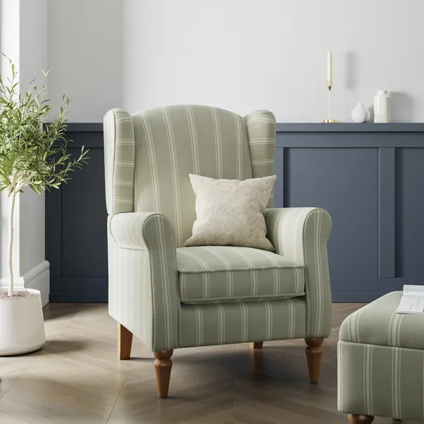 Oswald Pinstripe Armchair | Dunelm (migrated)