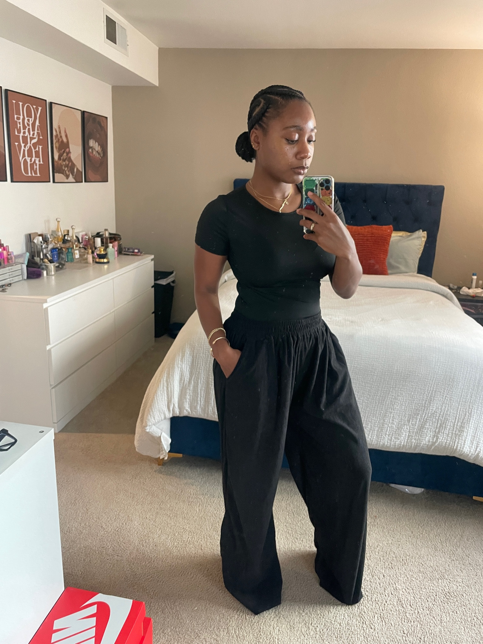 All black saves the day!