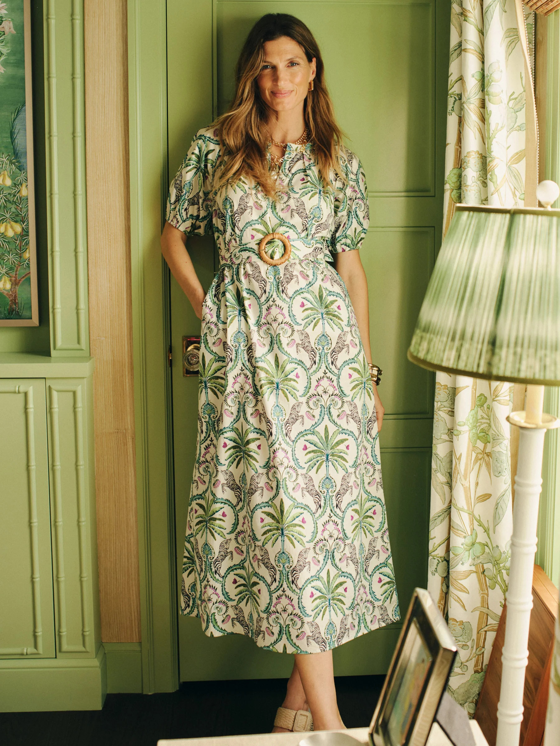 Off_White/Multi Zebra Isle Marley Dress | Women's Dresses | J.McLaughlin | J.McLaughlin