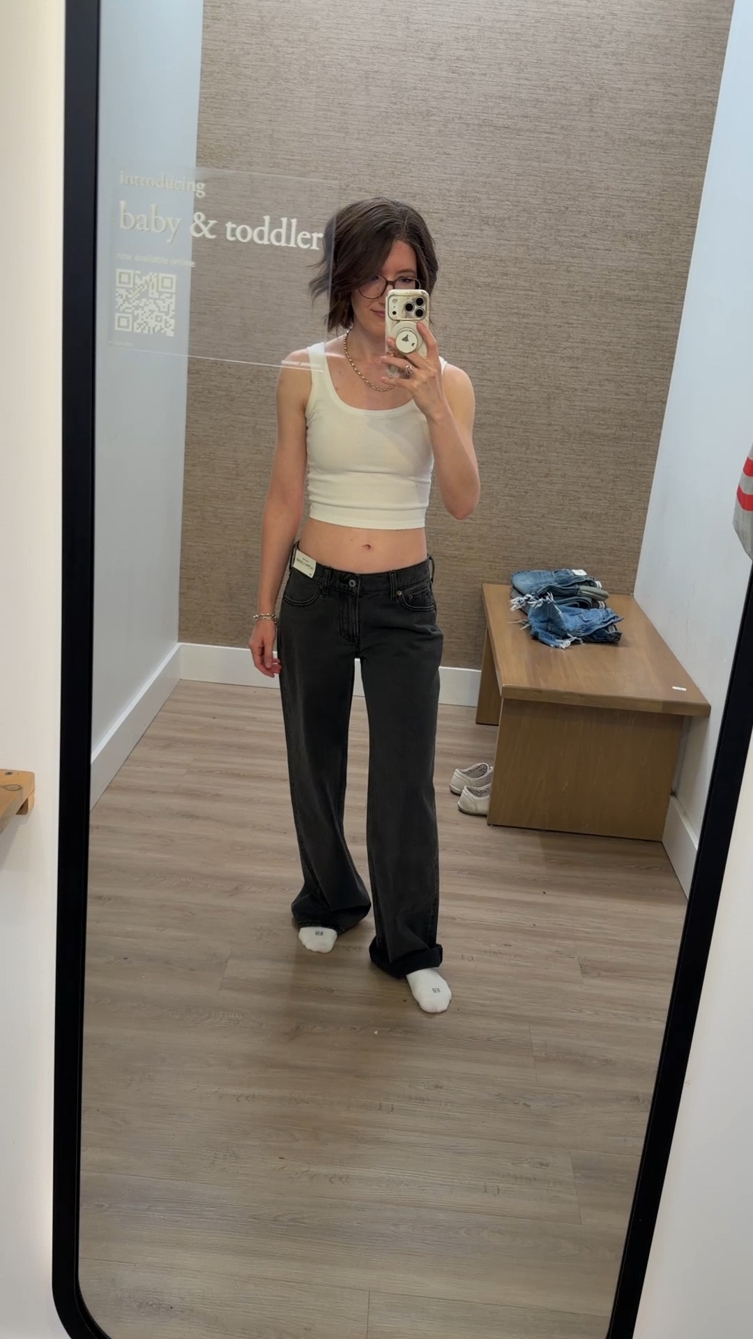 Low rise baggy jeans: TTS, if between sizes go down. Wearing the regular length. 
These are SO soft and the perfect slouchy fit

#LTKSaleAlert #LTKdayinmylife