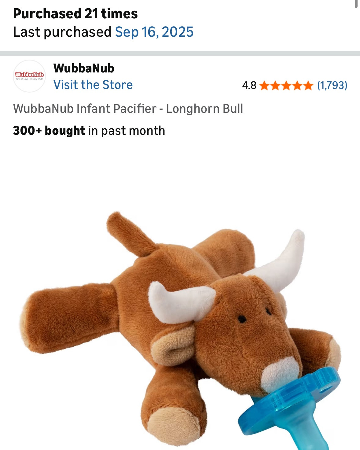 The proof is in the pudding: I’ve purchased this longhorn @wubbanub 21 times! It’s my favorite baby gift for $12! 

#LTKmomlife #LTKBaby #LTKBump