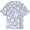 Oliver Button Front Shirt, Blue Striped Floral | Maisonette