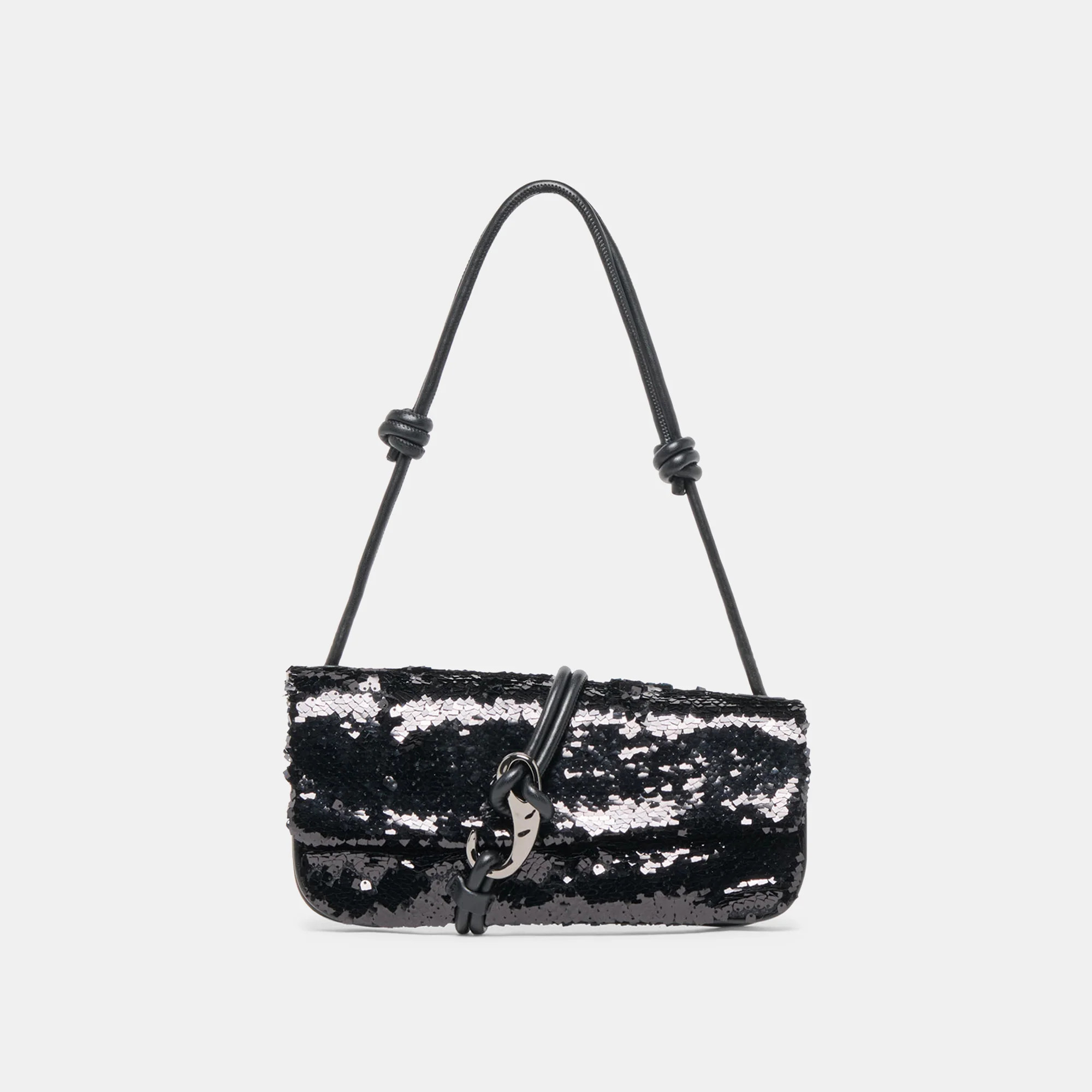 Alice Shoulder Bag Black Sequin | DolceVita.com