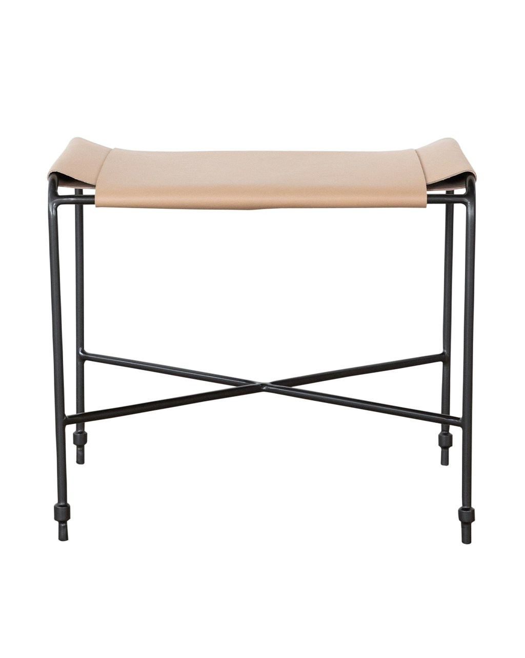 Edwin Leather Ottoman | McGee & Co.