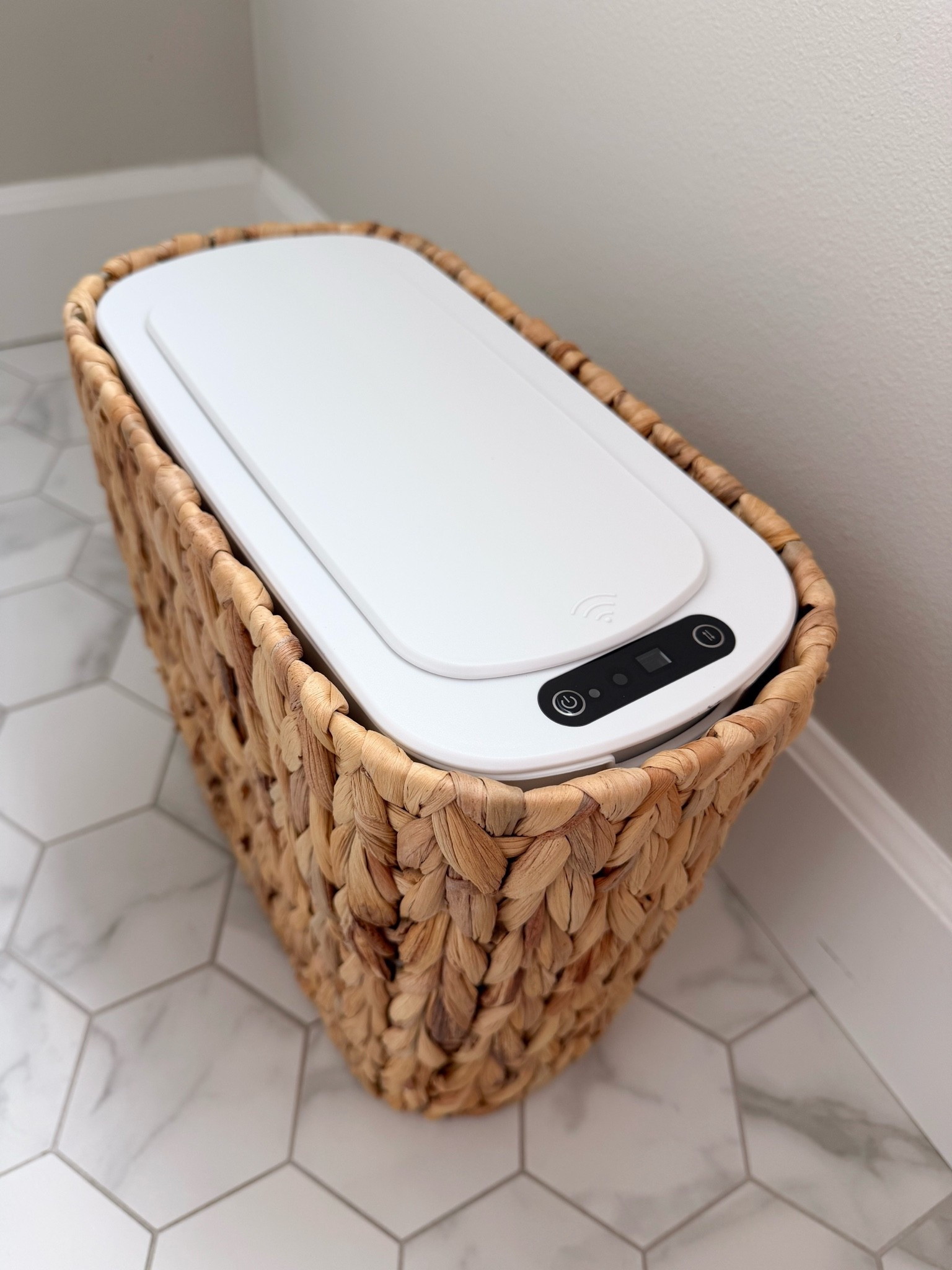 Found the prettiest automatic trash can!

#LTKmomlife #LTKSeasonal #LTKHome