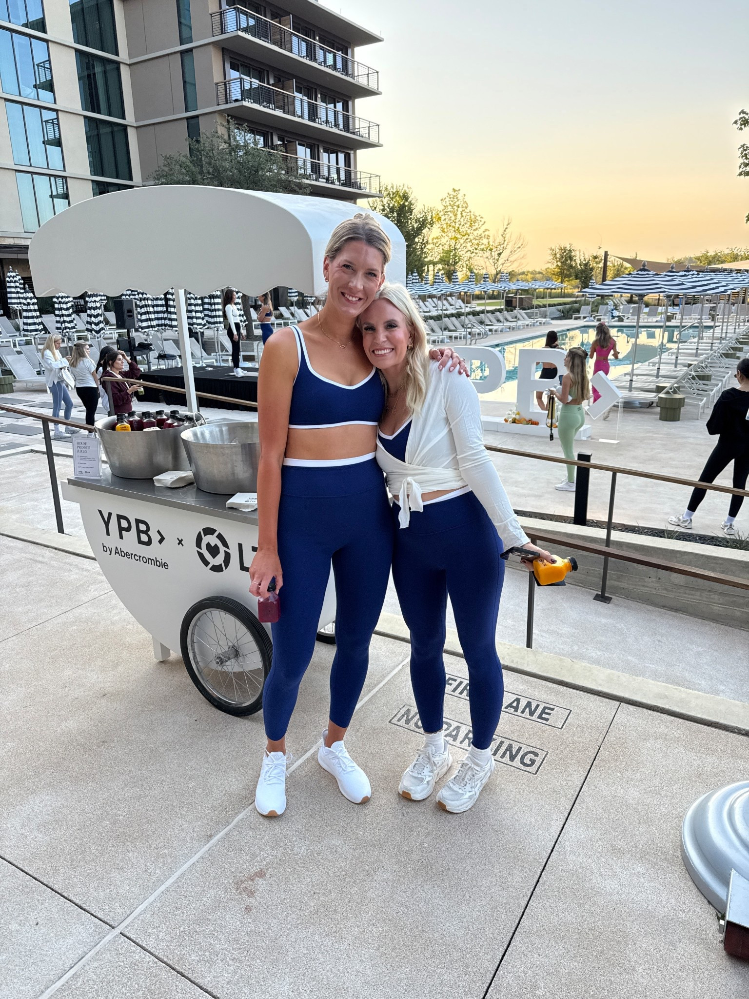 Morning yoga at LTKCon! Workout set is super flattering for the girls and love the material! Wearing my true medium 

#LTKActive #LTKSeasonal #LTKCon