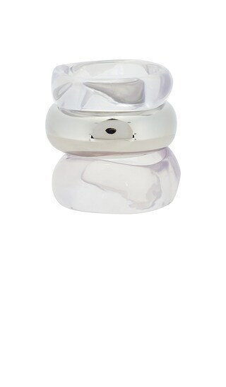 Epifene Liquid Resin Bangles Set Of 3 in Neutral. | Revolve Clothing (Global)