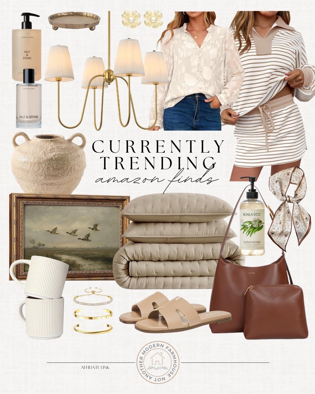 Currently trending. ✨ Elevated everyday finds, cozy neutrals and timeless pieces you’ll use on repeat.

Amazon trending finds, neutral home decor, amazon fashion finds, everyday essentials women, modern organic decor, cozy home aesthetic, gold lighting fixture, neutral outfits women, striped lounge set, brown leather tote bag, woven sandals women, aesthetic home accessories, coffee mug ribbed, decorative vase neutral, vintage wall art, affordable amazon finds, minimal style outfits, classic wardrobe staples, cozy living essentials, elevated everyday style

#LTKSaleAlert #LTKHome #LTKSeasonal