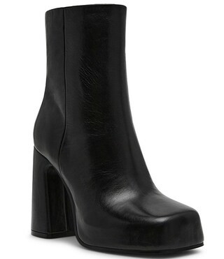 Cami Leather Square Toe Ankle Booties | Dillard's