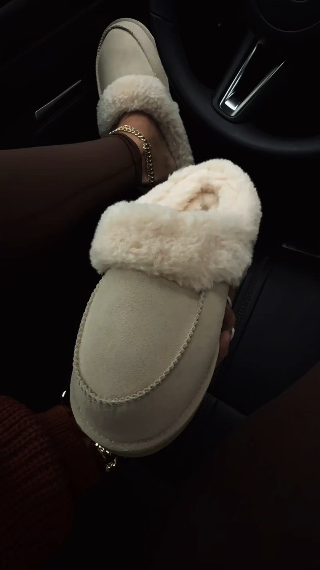 Genuine suede slippers by Fitory. As an 8.5  wearing a 9. The faux fur makes it fit perfectly with socks 

#slippers #suedeslippers #giftsforher

#LTKSeasonal #LTKShoeCrush #LTKGiftGuide