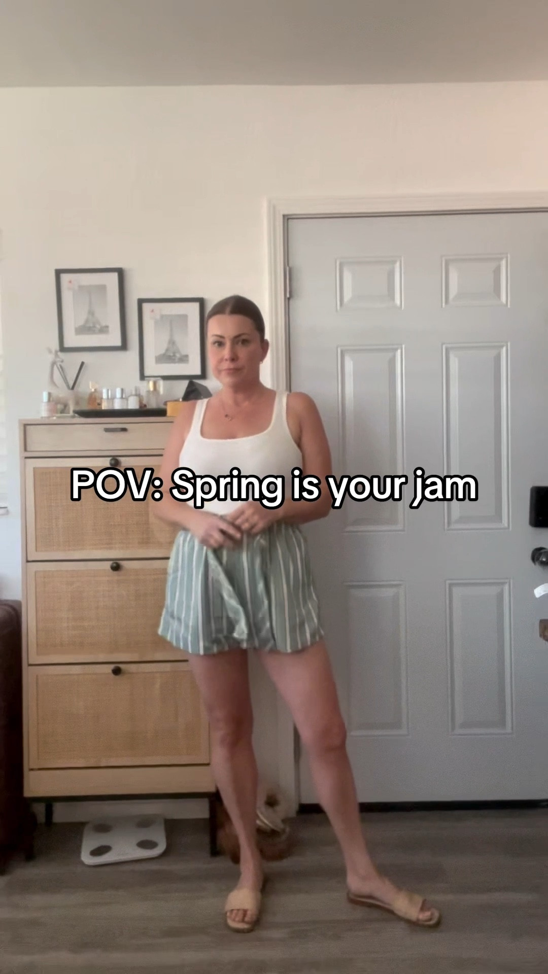 Spring is my favorite! Love these striped paper bag shorts I grabbed at H&M for $25 wearing a M and they fit true to size. 

Mom outfit
Spring outfit
Striped shorts 
Amazon white tank top 




#LTKmomlife #LTKMidsize #LTKgrwm