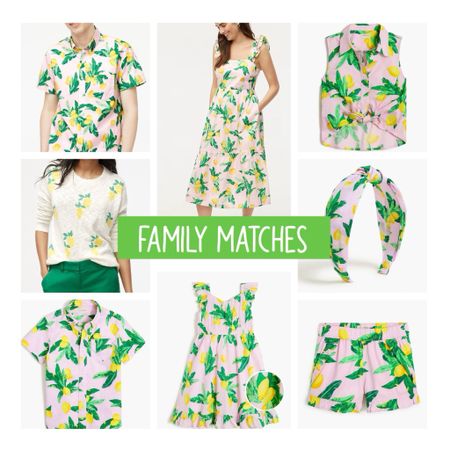 Lemon print family matching outfits, mommy & me, mommy & son match, mom & daughter match, midi dresses, family photos outfits 

#LTKFamily #LTKKids #LTKFindsUnder100