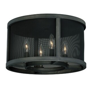 Vaxcel Lighting Wicker Park 4 Light Flush Mount Indoor Ceiling Fixture | Bed Bath & Beyond