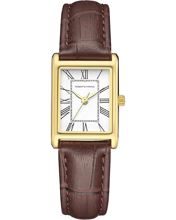 Roberto Marino RM1702 Women’s Watch – Japanese Quartz, Leather Strap, 3 ATM Water Resistant, ... | Amazon (US)