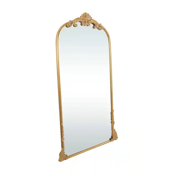 Gold Metal or Bronze Wooden Ornate Baroque Floor or Wall Mirror - Bed Bath & Beyond - 37258468 | Bed Bath & Beyond