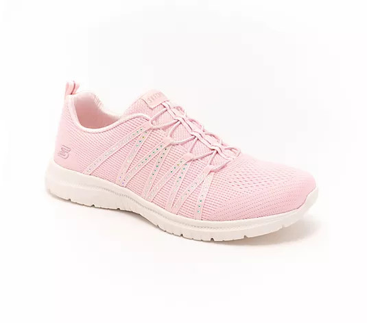 Make Your Selection: Skechers Virtue Vegan Rhinestone Mesh Sneakers - She Sparkles | QVC