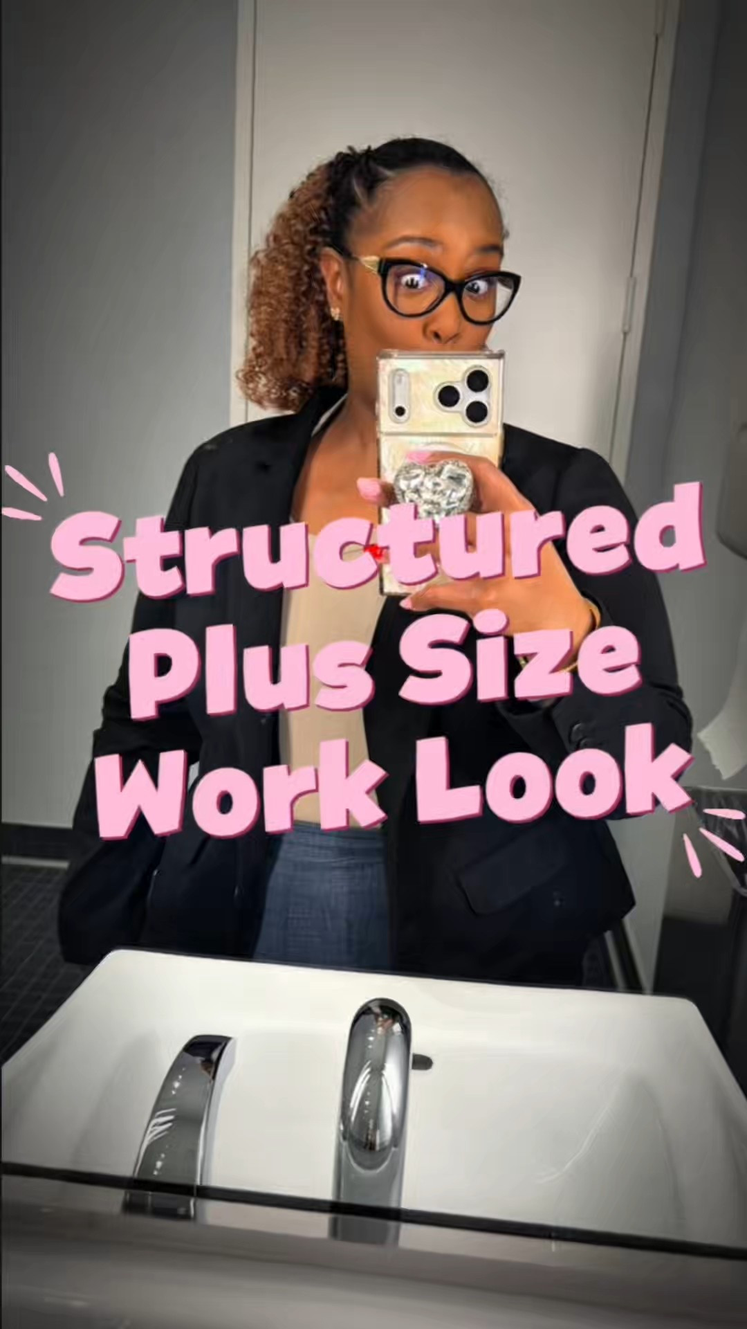 Blazer on = I mean business. 💼✨

This look is comfy and perfect for a structured Plus Size work outfit. The bodysuit keeps everything smooth and tucked, and the blazer adds that polished, put-together energy without feeling stiff.

For sizing reference:
Blazer – 2X
Bodysuit – 2X
Pants – 1X (roomier fit)

Office days don’t have to be boring. We can be comfortable AND commanding.

Tap the link to shop before your size is gone. 👏🏾

#LTKootd #LTKPlusSize #LTKWorkwear