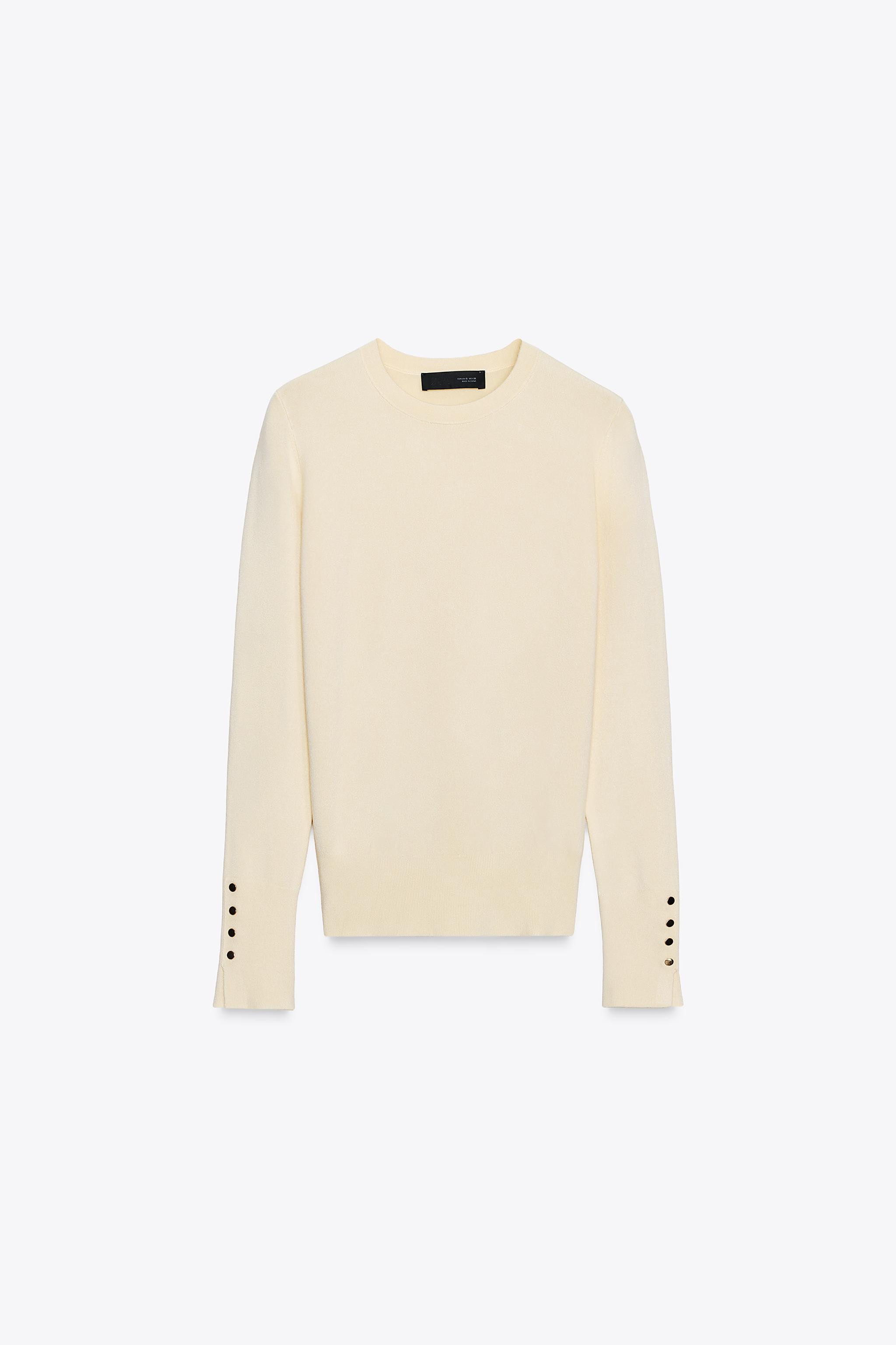 BASIC PLAIN KNIT SWEATER | Zara US