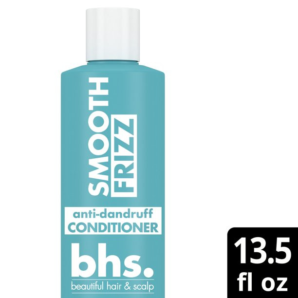 Beautiful Hair and Scalp bhs Smooth Frizz Anti-Dandruff Conditioner All Hair Types, 13.5 oz | Walmart (US)