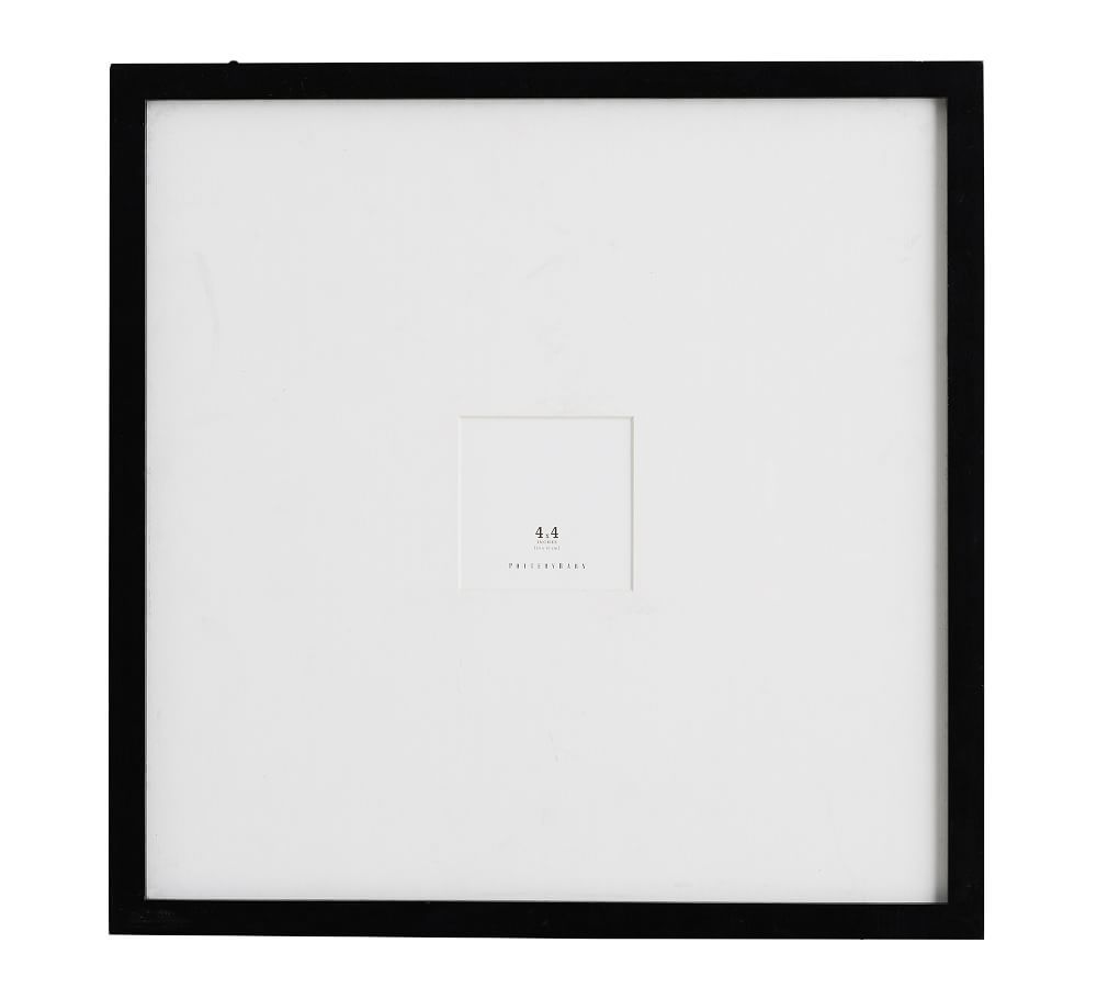 Wood Gallery Oversized Mat Frame - 4x4 (18x18 overall) - Black | Pottery Barn (US)