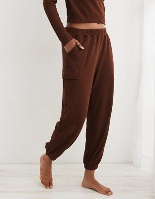 Aerie Traveler Waffle Cargo Jogger | American Eagle Outfitters (US & CA)