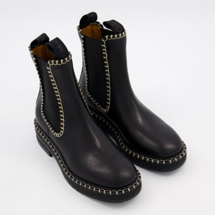 Black Leather Noua Boots | TK Maxx