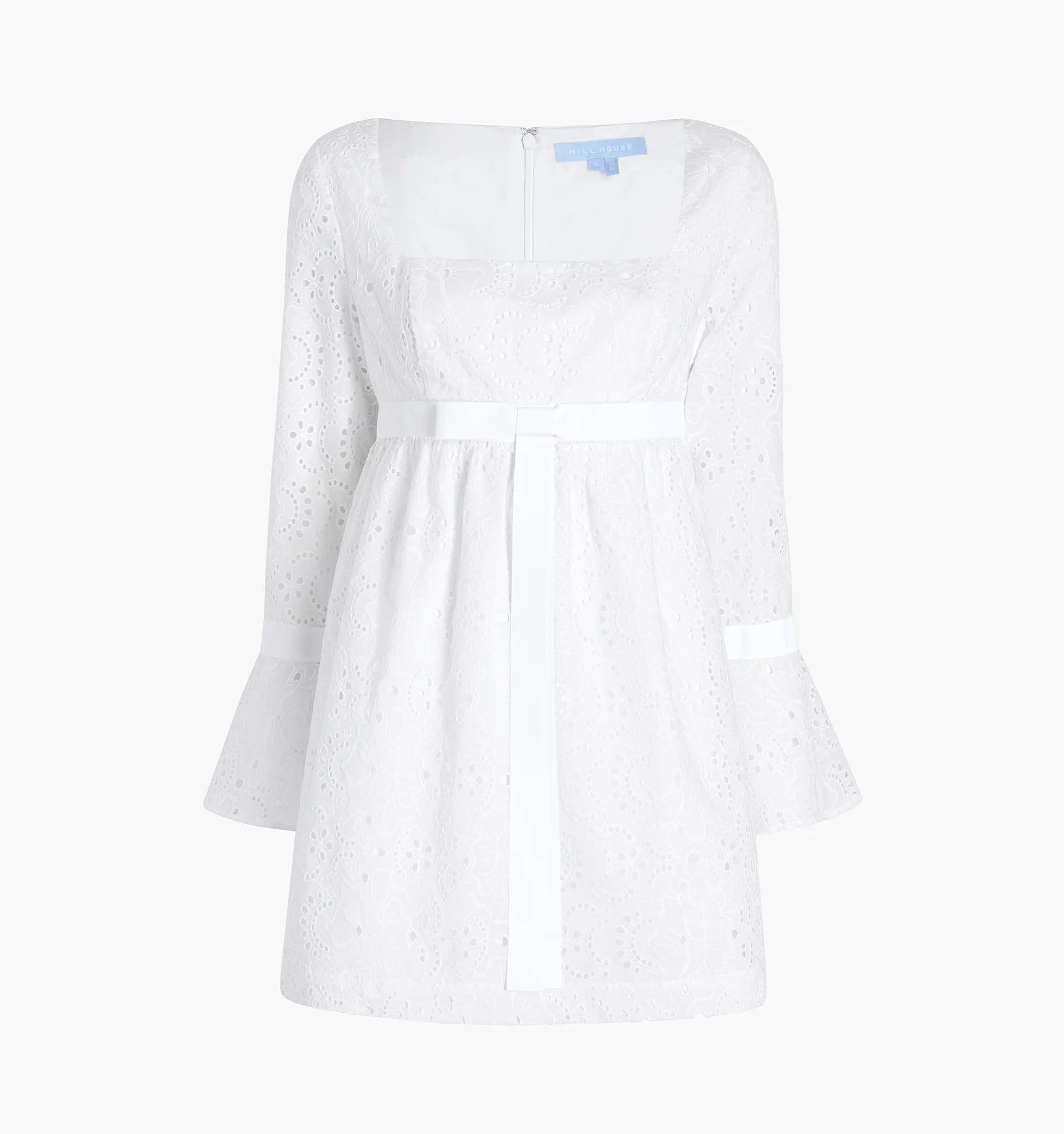 The Cosette Dress - White Broderie Anglaise | Hill House Home