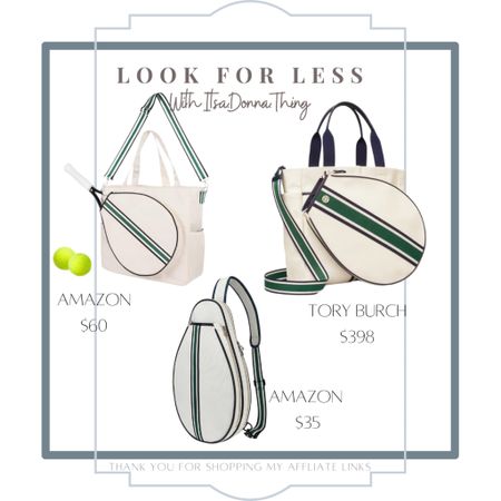 Tennis Bag look for less. Tory Burch vs. Amazon 

#LTKActive #LTKfindsunder100 #LTKfindsunder50