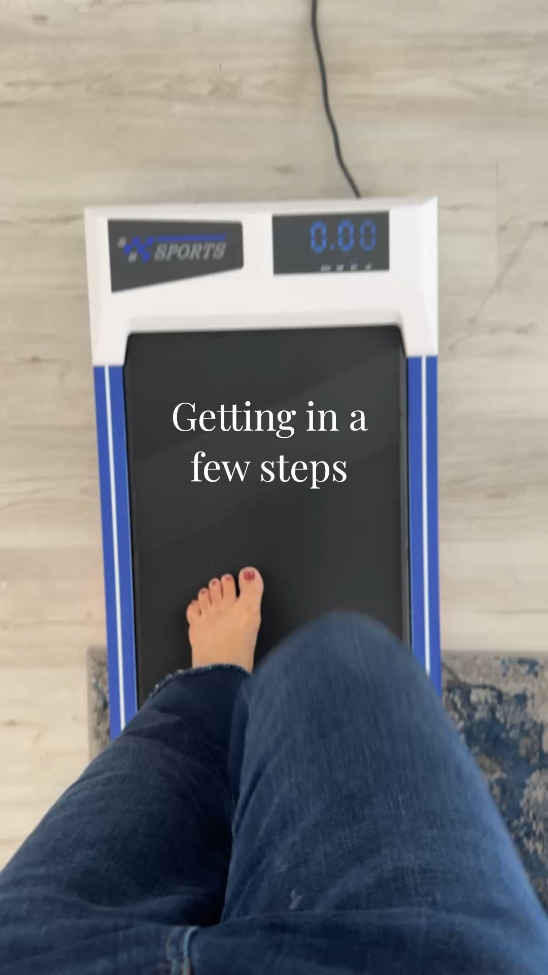 Getting in a few steps while hanging inside. Using the walking pad and keeping it at 2.2 miles per hour  

#LTKfitnessgoals #LTKActive #LTKdayinmylife