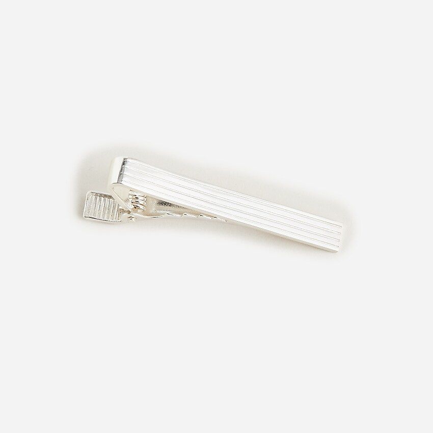 Sterling silver spring-loaded tie bar | J.Crew US