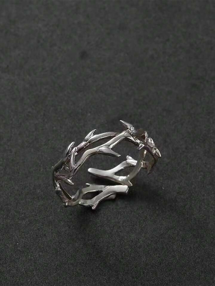 1 Stück Vintage Dornenschwanz Ring, Paar-ring, Unisex, Verstellbare Größe, Hip-hop-stil | SHEIN