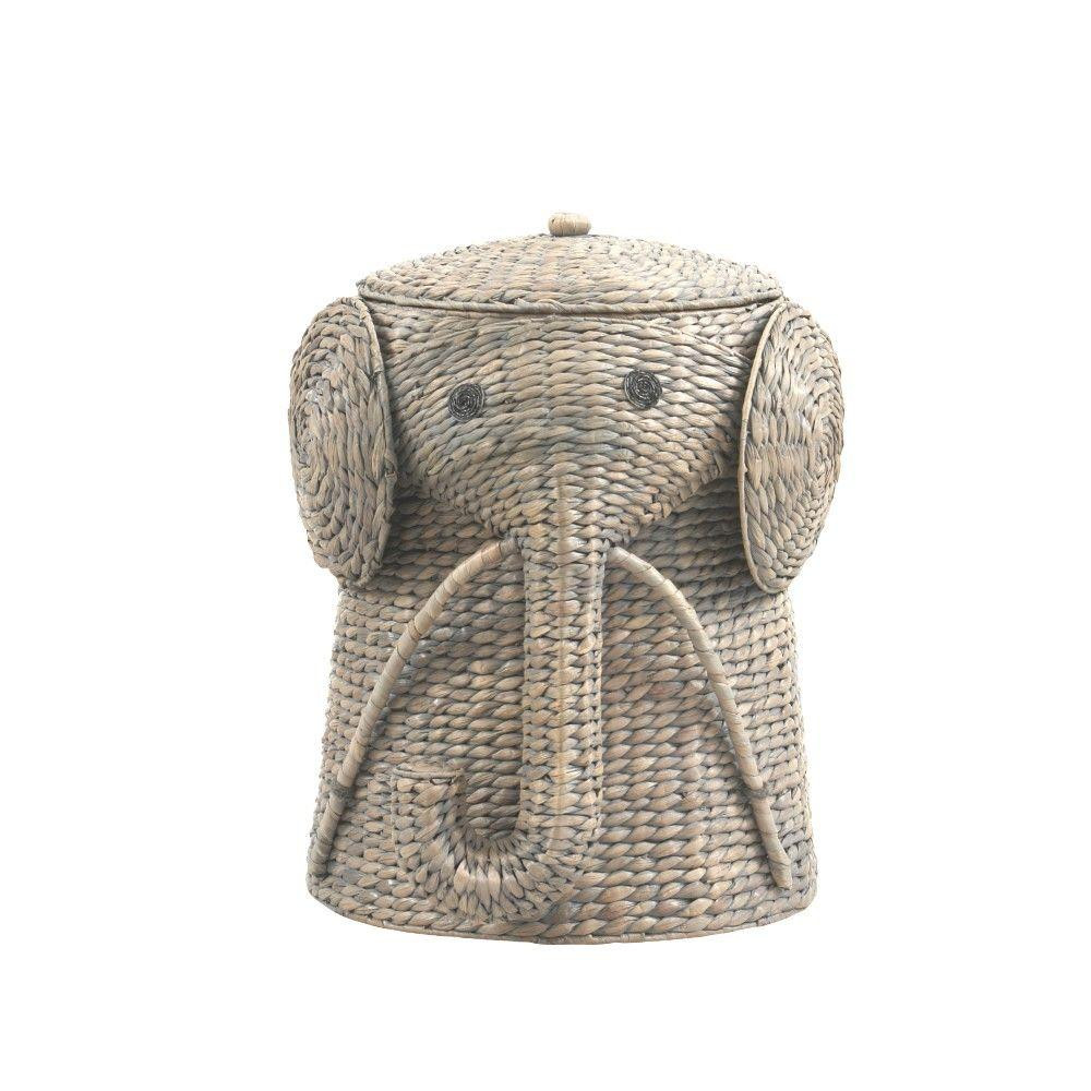 Home Decorators Collection Animal 18 in. W Grey Laundry Hamper-1641810270 - The Home Depot | The Home Depot