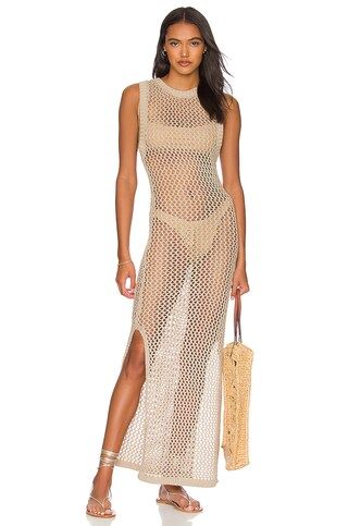 Holly Dress in Tan | Revolve Clothing (Global)