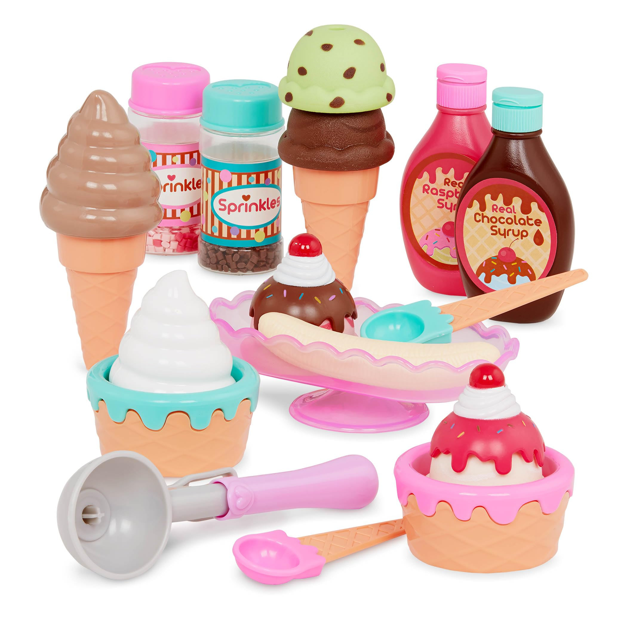 Battat- Play Circle- Toy Food – Ice Cream Set – Kitchen Accessories For Kids- Pretend Play- S... | Amazon (US)