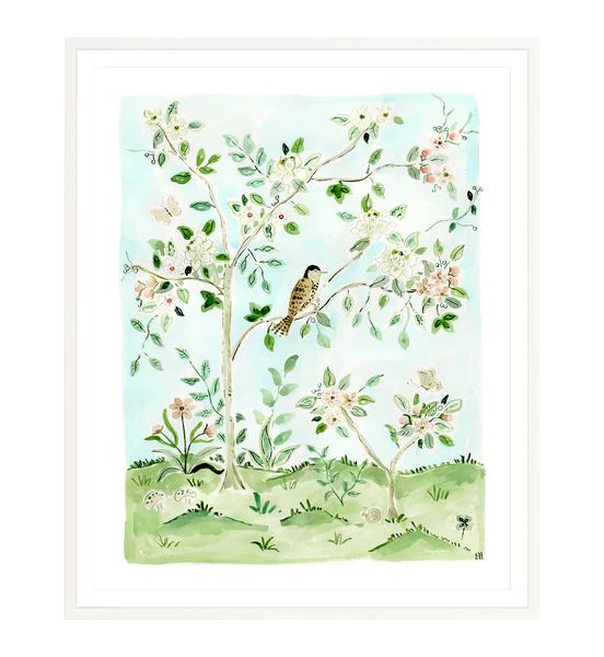 The "Free as a Bird No. 2" Chinoiserie Fine Art Print | Evelyn Henson