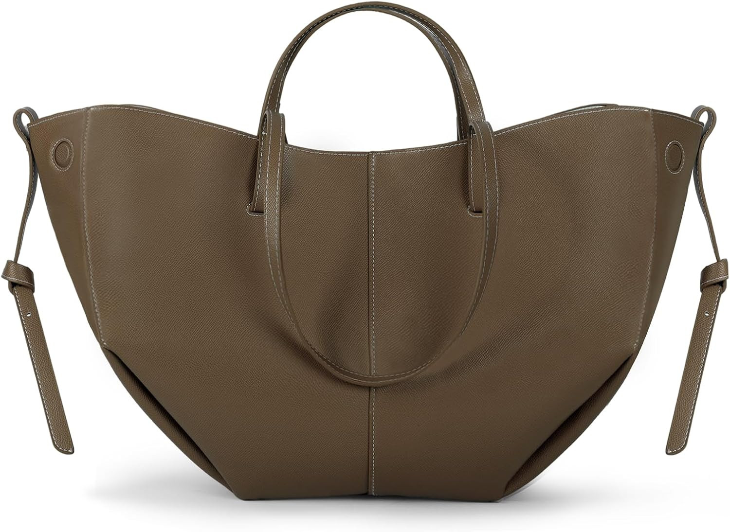 Wing Bag Cyme Cowhide Tote Women Bucket Handbag Premium Leather Lightweight Versatile Shoulder Bag for Work Travel Shopping | Amazon (US)