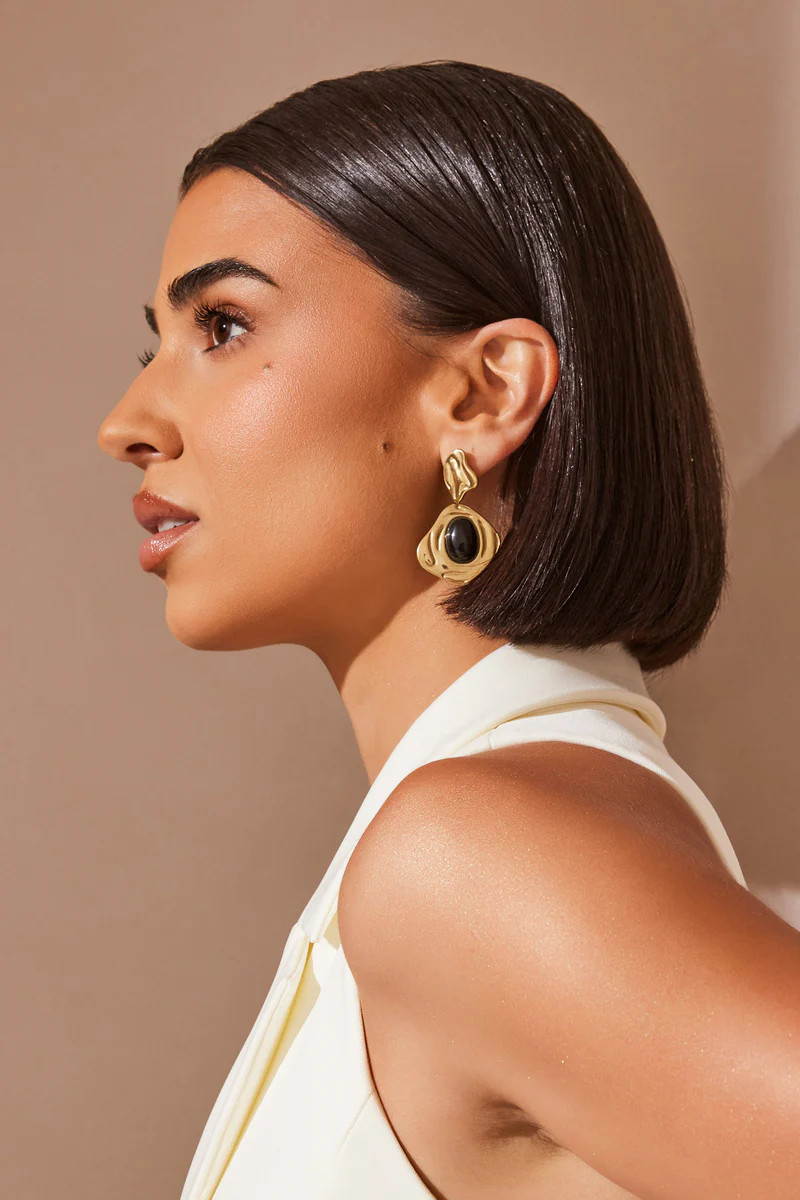 Hilda Drop Earrings - Gold | MESHKI US