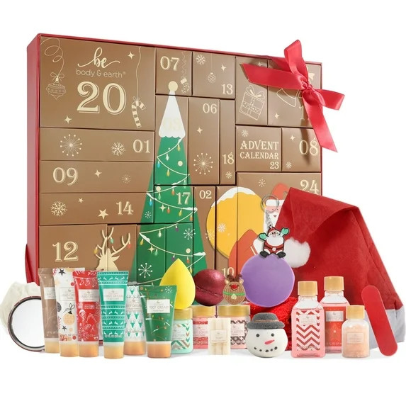 Christmas Holiday Gift Sets for Women - 24 Pcs Advent Calendar 2025, Bath and Body Care Spa Gift ... | Walmart (US)