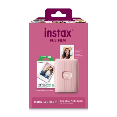 Fujifilm Instax Mini Link 2 Printer Bundle - Pink | Target