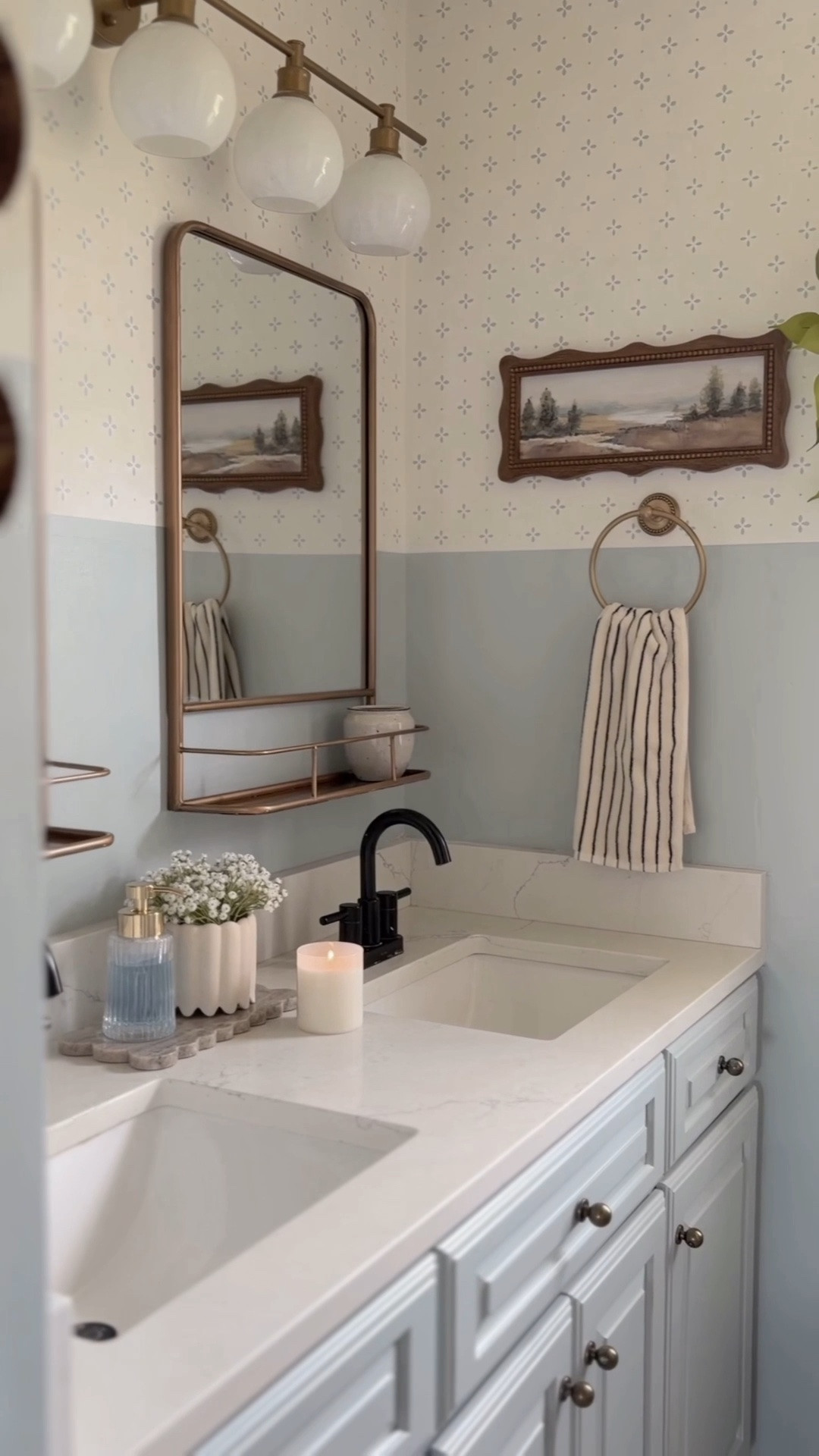 Worth it! It took the whole weekend but when I get a wild hair to do something, there’s no stopping me.

It’s amazing what a can of paint can do!

Bathroom decor, kids bathroom, Amazon home

#LTKSeasonal #LTKHome #LTKSaleAlert