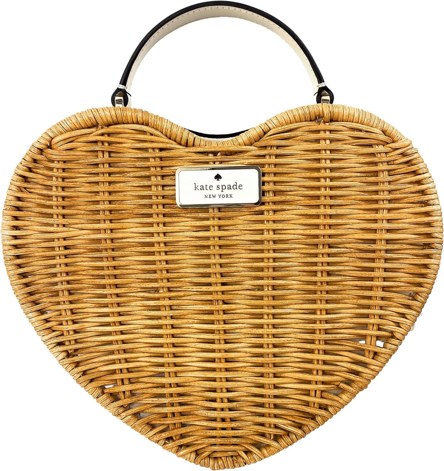 Kate Spade New York Love Shack Heart Wicker Crossbody | Amazon (US)