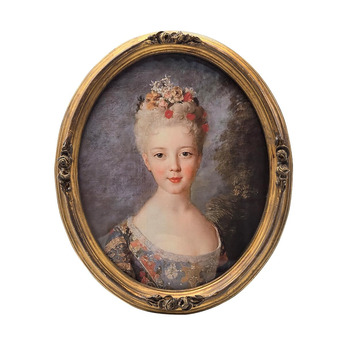 SYLVIA'S SHOP Oval Frame 8x10 Vintage Picture Frame Ornate Antique Bronze Gold Photo Frame, for T... | Amazon (US)