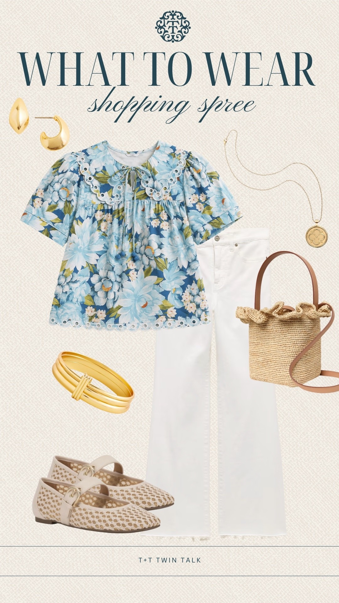 T+T, what to wear! This Anthropologie top with the J.Crew jeans is such a good shopping spree combo since it feels polished but still comfortable enough to stay in all day. Perfect for hopping from store to store, grabbing a coffee, and coming home with more bags than planned.

#LTKOver40 #LTKSeasonal #LTKMidsize