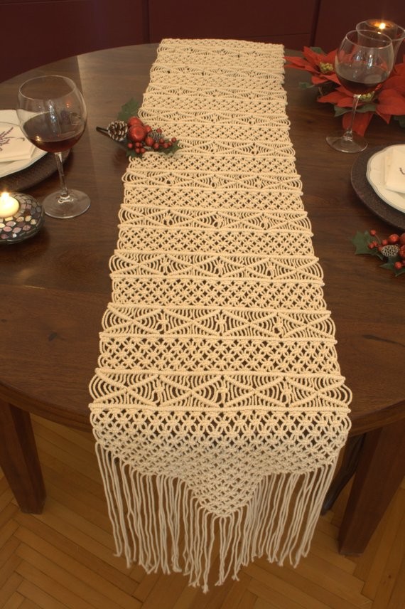 Handwoven Macrame Table Runner, Handmade Wedding Table Runner, Wholesale Wedding Table Runner, Rusti | Etsy (CAD)