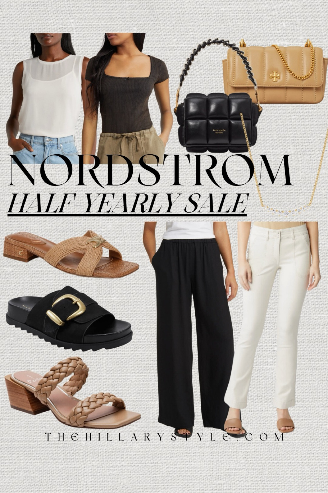 Wide Leg Pull-On Linen Blend Pants curated on LTK