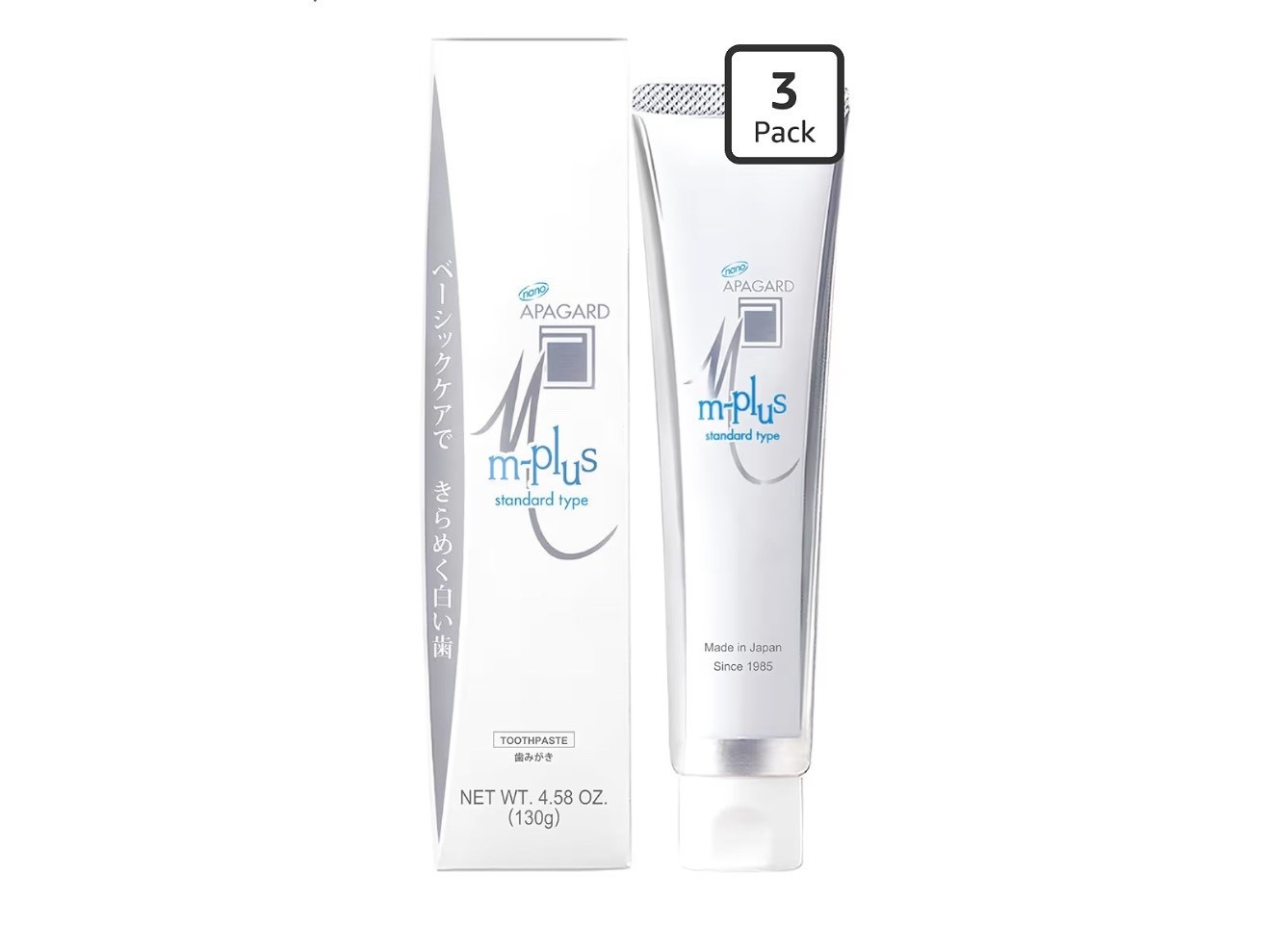 APAGARD® M-Plus, Sangi's Nano-Hydroxyapatite Toothpaste for Naturally Whiter Teeth. Fluoride-Free, for Family use, 130g / 4.58 oz, Mild Mint Flavor, 3 Pack #madeinjapan #amazon

#LTKBeauty #LTKgrwm #LTKselfcare