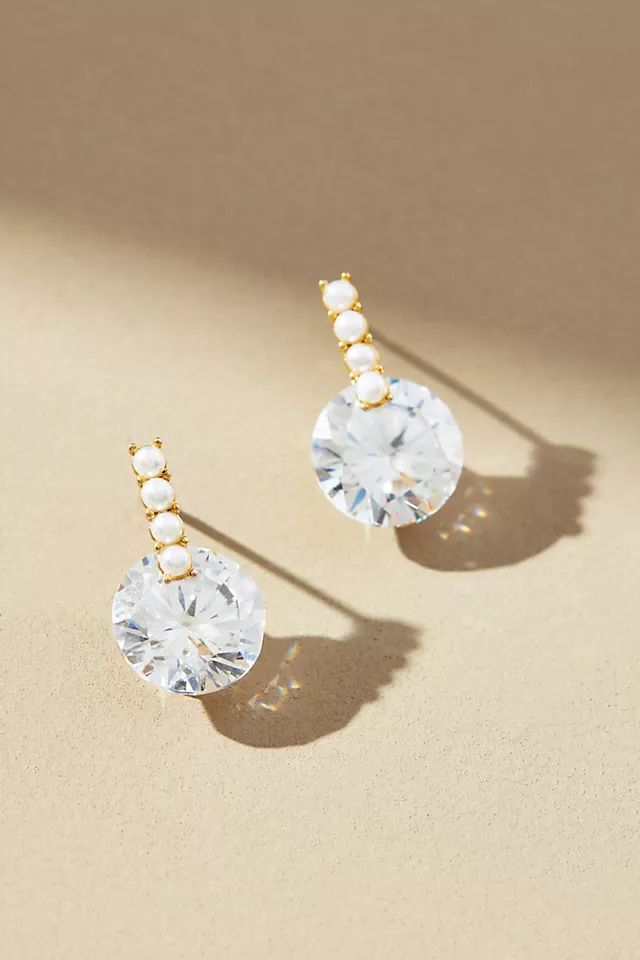 Round Sparkle Post Earrings | Anthropologie (US)